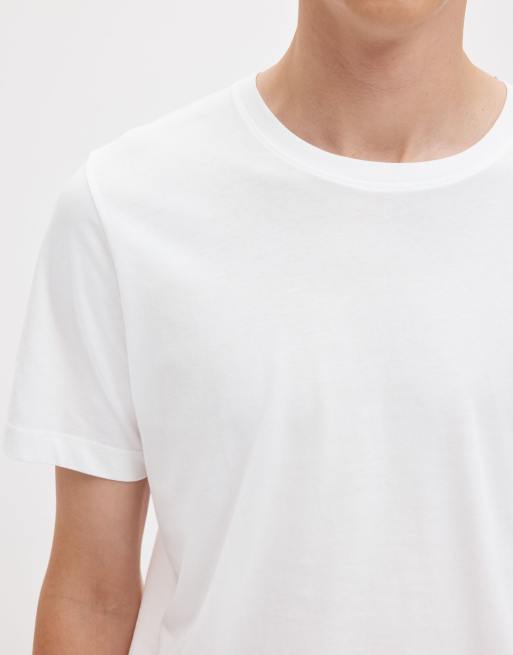 Selected – Biały T-shirt, 4 z 7