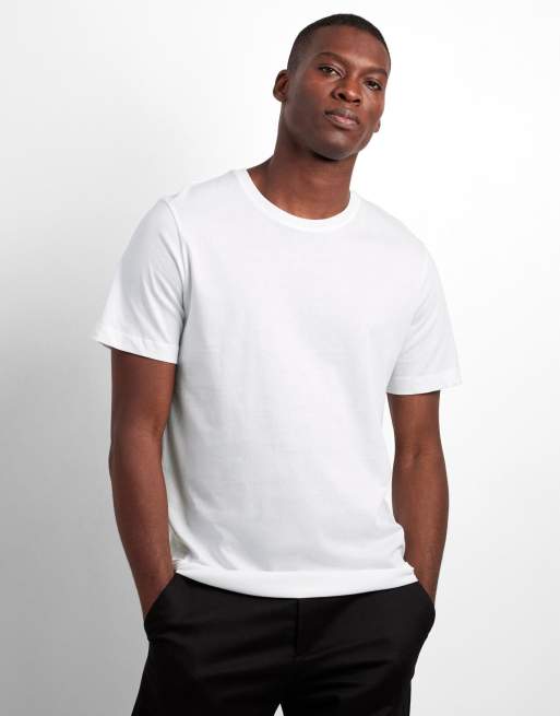 Selected – Biały T-shirt, 6 z 7