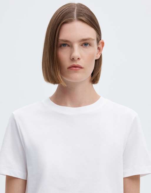 Selected – Biały T-shirt, 4 z 6