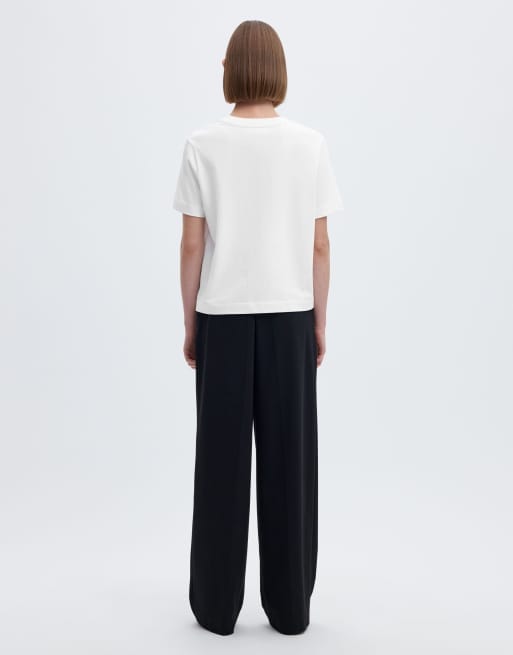 Selected – Biały T-shirt, 2 z 6