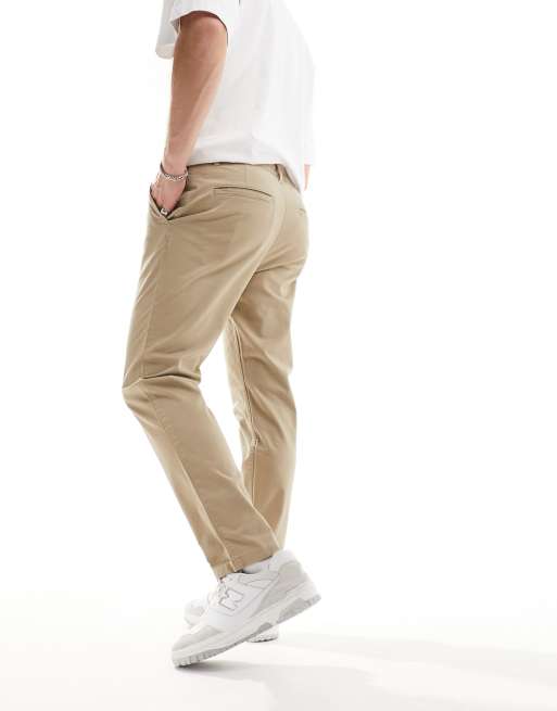 Selected – Bill – Schmal geschnittene Chinohose in Beige , 2 von 5