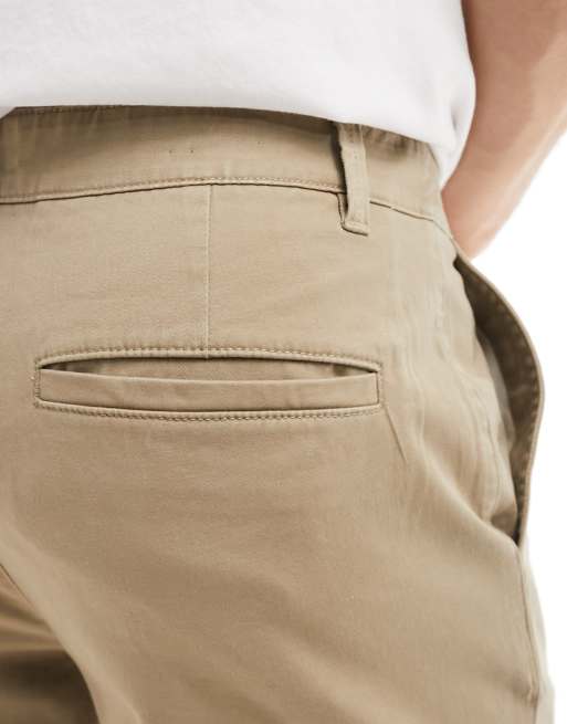 Selected – Bill – Schmal geschnittene Chinohose in Beige , 3 von 5