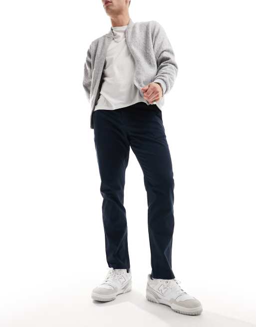 Selected Bill slim fit chino in navy , 5 of 5