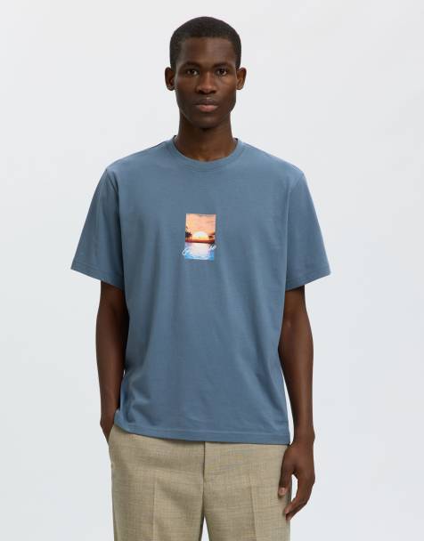Selected – Blå t-shirt - view 1