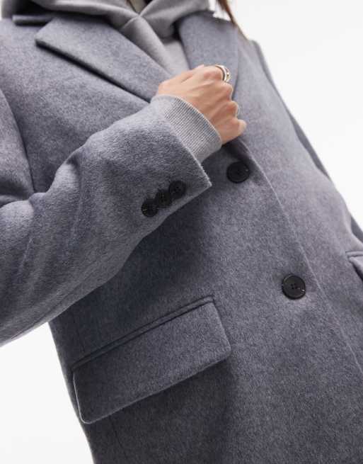 Selected – Blazer aus Wollmix in Grau, 4 von 4