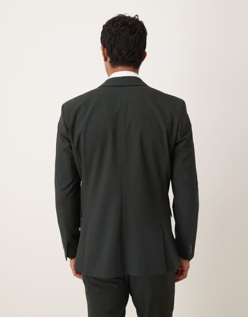 Selected - Blazer slim fit verde scuro , 3 di 5