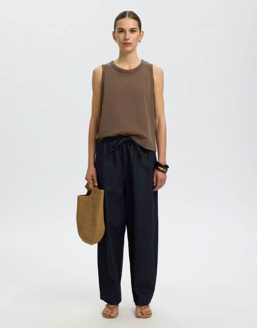 Selected bluse i chokoladebrun, 5 af 6