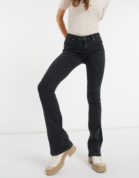 Selected bootcut jean in washed black - view 1