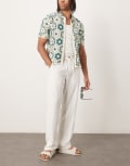 [Selected] Selected Brody loose fit linen pants in white S Cloud Dancer