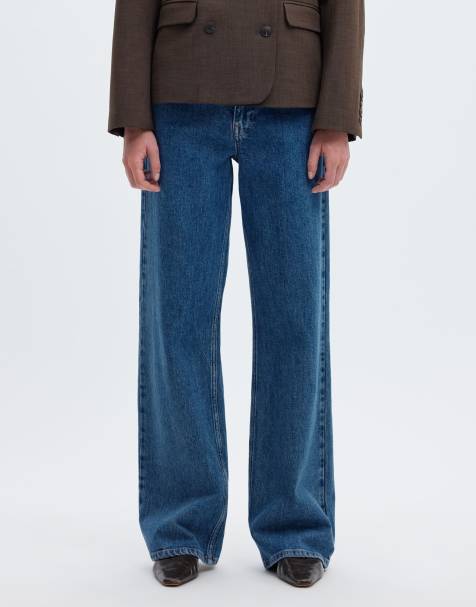 Selected broek in middenblauwe denim - view 1
