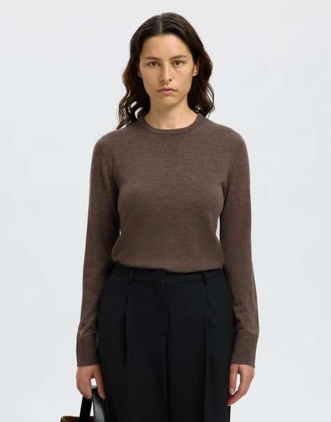 Selected – Brun pullover - view 1