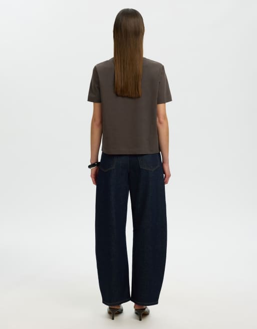 Selected - Brun T-shirt , 2 af 6