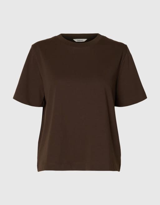 Selected - Brun T-shirt , 6 af 6