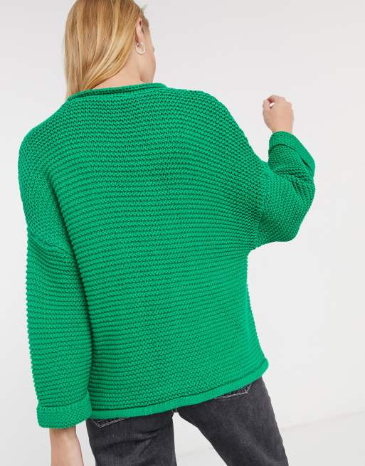 Selected Camille Gruner Pullover Mit 3 4 Armeln Asos