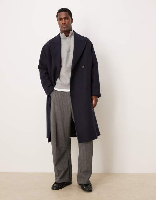 Selected - Cappotto di lana blu navy, 2 di 5