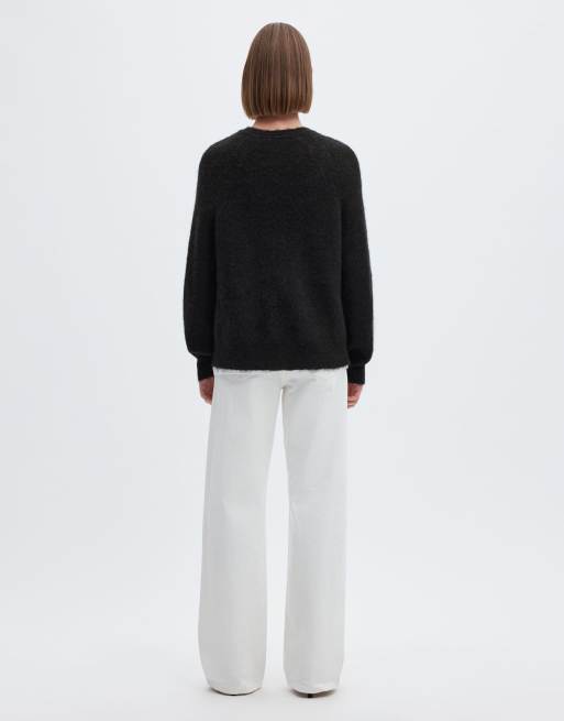 Selected Cardigan in black, 2 of 6
