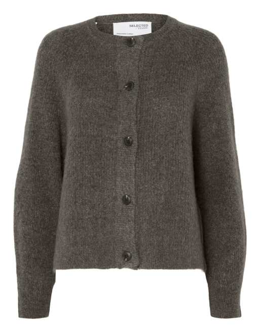 Selected Cardigan in grigio mélange medio, 6 di 6