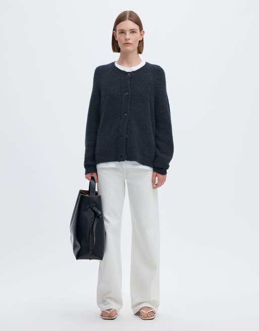 Selected Cardigan in zaffiro scuro, 5 di 6