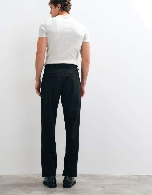Selected co-ord relaxed-fit broek in zwart, 4 van 5