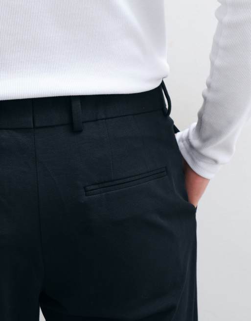 Selected co-ord slim fit jersey pants in black, 2 of 5