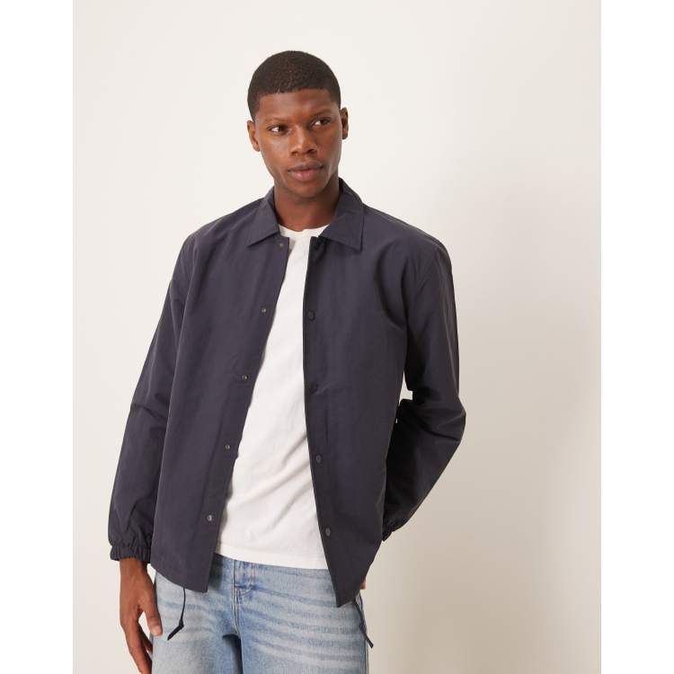 Selected coach jacket in navy | ASOS