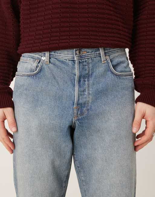 Selected Cole regular tapered fit jeans in mid blue , 5 of 5