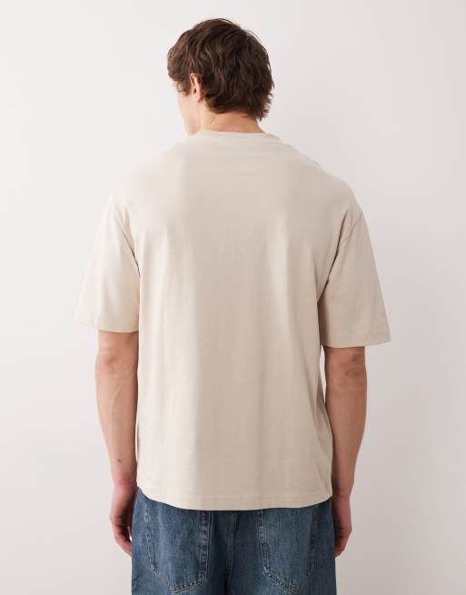 Selected - Cremehvid kraftig T-shirt, 3 af 5