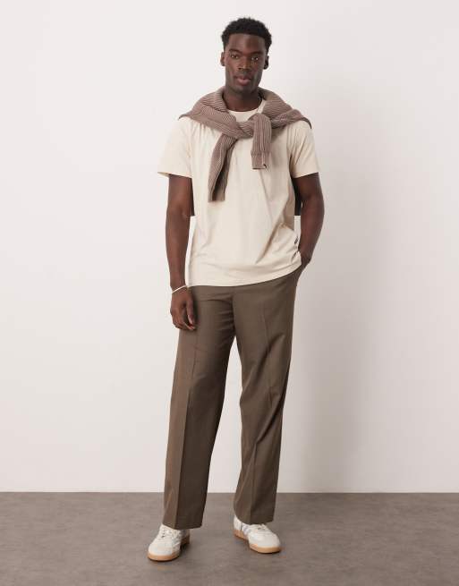 Selected - Cremehvid T-shirt i 100% bomuld i Regular Fit, 2 af 4