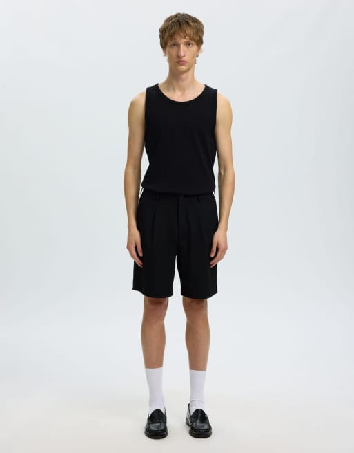 Selected – Czarny top bez rękawów, 3 z 6