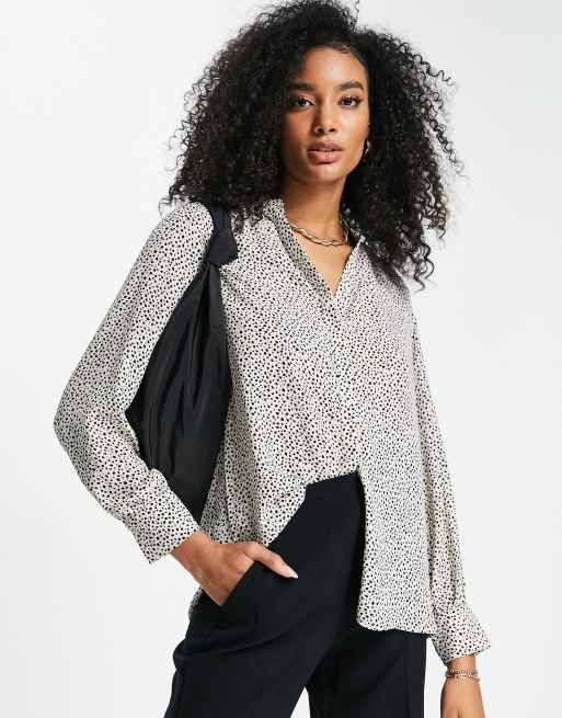 Asos polka dot store blouse