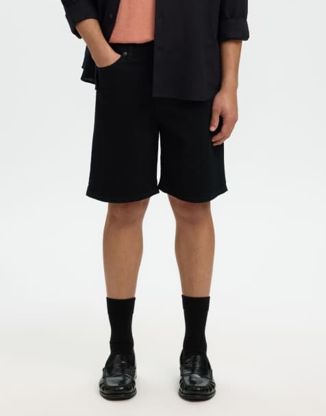 Selected - Denim short in zwart - view 1