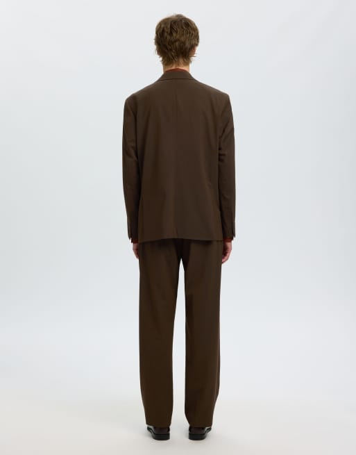 Selected Double-breasted blazer in demitasse, 2 of 6