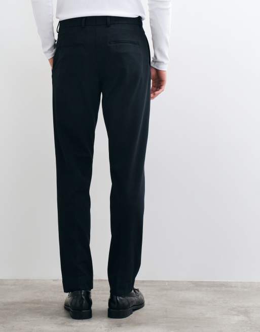 Selected ensemble 2 pièces pantalon en jersey coupe slim noir, 5 de 5