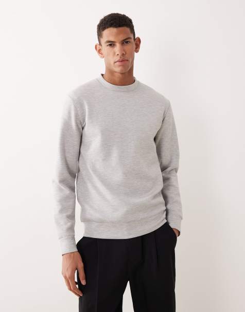 Selected - Felpa grigio chiaro - view 1