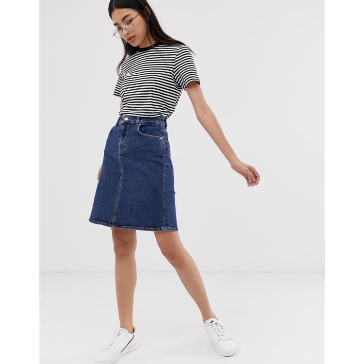 Selected Femme a line stretch denim skirt ASOS