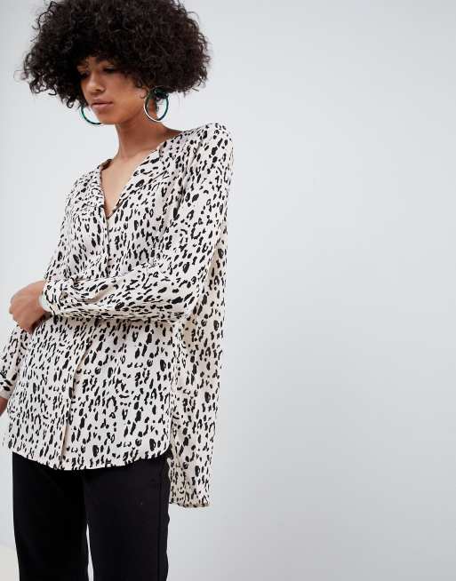 Selected Femme animal print blouse ASOS