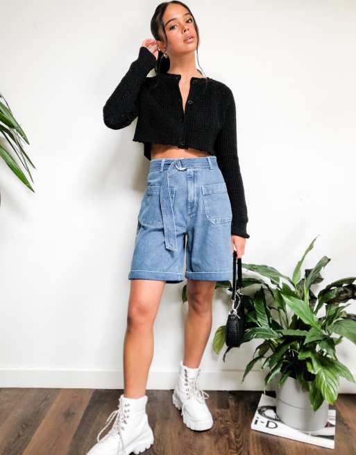 Short en jean long new arrivals