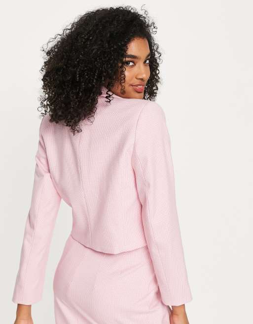 Pink blazer cheap co ord