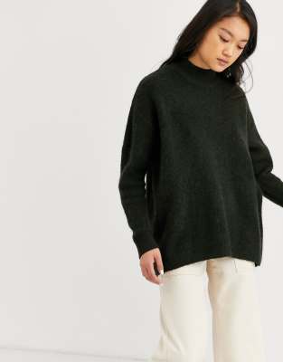 crew neck knitted jumper