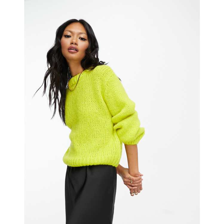 Lime green shop jumpers ladies