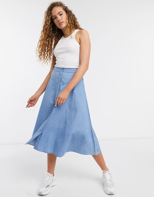 Asos midi skater outlet skirt