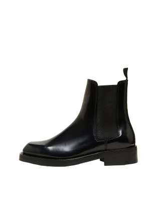 Selected Femme chealsea boot in black - ASOS Price Checker