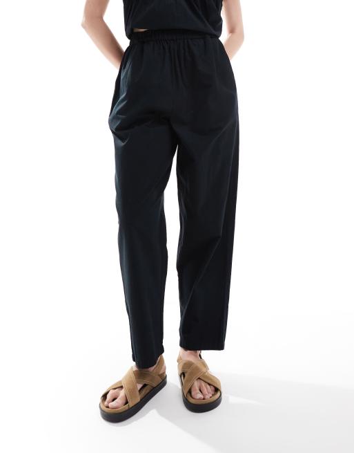 Selected Femme co-ord pull on trouser in black 