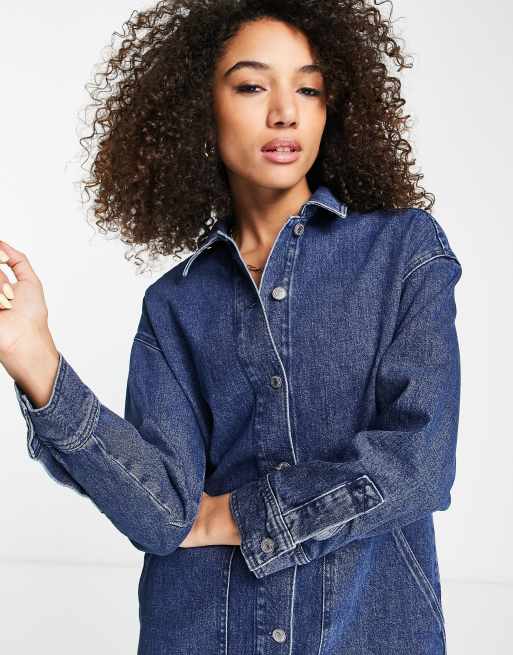 selected femme denim dress Medium Blue Denim Janna Dress