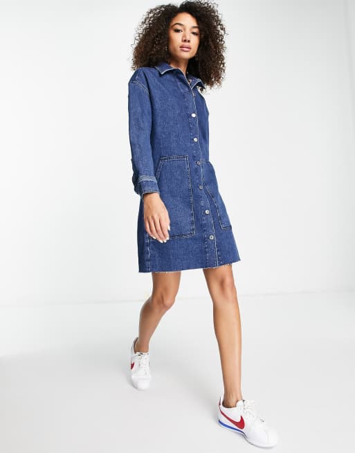 selected femme denim dress Women's Denim Dresses | White, Blue & More