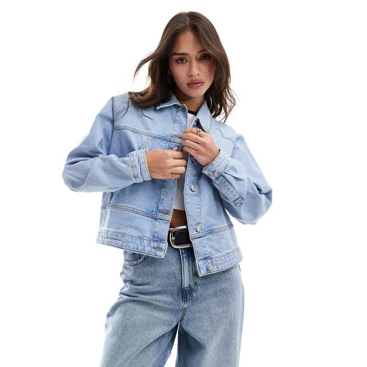 ZENTHACE Blue Jean Jacket for Men Denim Lightweight Snap