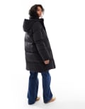 [Selected] Selected Femme down mid length puffer jacket in black 34 Black