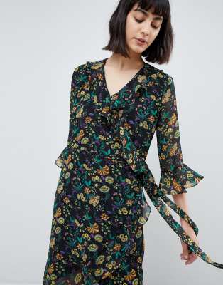 selected femme wrap dress