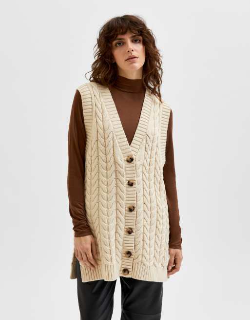 Gilet maille torsadée discount femme