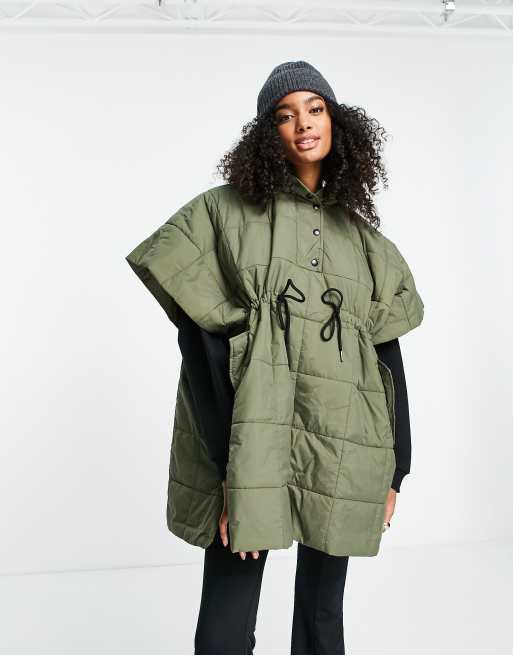 Poncho coat shop with hood